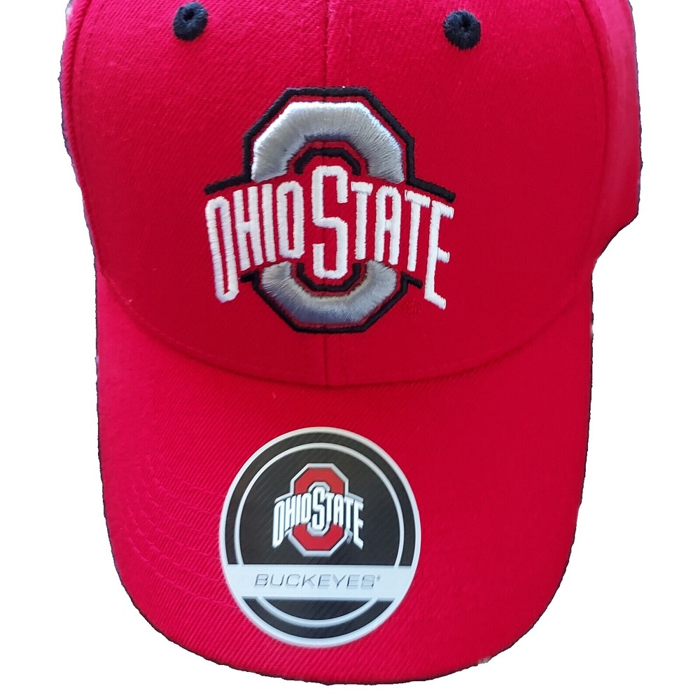 Ohio State Crimson and Gray Snap Back Officially Licensed Ball Cap New Stickers